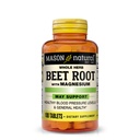MASON NATURAL Beet Root with Magnesium and Calcium - 健康心脏和血压,保持整体健康,100片