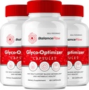 平衡流 Glyco 优化器 辅助盖,平衡流健康与健康支持药 - 最大强度,平衡流所有自然先进公式,平衡流药审查(3包)
