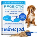狗的原生宠物增生药 - 消化健康用狗的增生药,Gut支持, & Immune Boost – Vet-Formulated Power 最大可能性用消化酶和预生药 - 120 Scoops