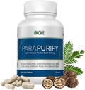 ParaPurify-120 Capsules:消化性健康支持补编,包括Mimosa Pudica Black Walnut 最高营养-有机公式,Non-GMO 全自然草药混合剂,用于最佳古特健康