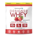 设计师 Wellness,设计师Whey, Natural Whey蛋白粉配有Probiotics, Fiber, 以及能源关键B-维生素,无胶草莓,夏季草莓, 2磅