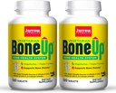 Jarrow Formules BoneUp Vegetarian - 120片,包装2 - 蔬菜/蔬菜补充骨质健康 - Vegan-Friendly source of Vitamin D3,维生素K2(作为MK-7)和钙 - 120 总服务量