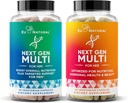 Eu Natural Gen Multivitamin Bundle for Him & her - 优化的每日能源、心脏、骨骼、头发和皮肤健康及更多支持