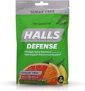 Halls Defense Vitamin C Drops 无糖类奶油-25厘米,包4