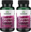 Swanson Eggshell 钙与维生素D-3 60 Capsules(2 Pack)