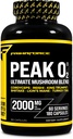 Primaforce Peak O2 性能 蘑菇 动力 氧吸收 推进剂(180卡普勒斯)(2,000 mg per service, 60 services) - 运动性能补充剂, Ultimate mushroom 混合剂