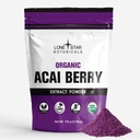 孤星植物科 有机Açai Berry 超级食品粉,3.52oz(100格拉姆),抗氧化剂,维生素,矿物,健康营养,加到平滑剂,汤,沙律