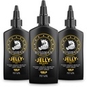 Bossman Jelly Beard Oil for Men - 3 Pack (共12 oz, Gold Scent) - Softens, Moisturizes & 条件与天然成份