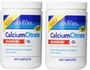 21世纪钙 Citrate Plus D 最大卡片,400个计数(2包)