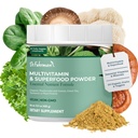 Fuhrman博士 全食绿药粉 | Premium Greens 超级食品 ow Premium Greens 多维特敏 | Powder 多维特敏 | Plantein for Imune Support & Gut Health | 有机蘑菇  Green Greens, & Turmeric | Vitamin B12, D3, K2