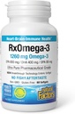 自然因素RxOmega-3,与DHA和EPA合作为心脏健康提供自然支持,每日饮食补充,60软胶