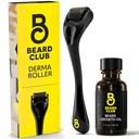 比尔德俱乐部 Derma Roller & Beard Growth Oil for Face, Body and Scalp Micronedling Roller for Men and Women 配有 540 泰坦姆微eronedles - 比尔和比尔的胡子 Roller
