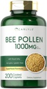 Carlyle Bee Pollen Supplement + 1000 mg + 200 caplets 与皇家Jelly 和 Bee Propolis + 男女配角 + 蔬菜、非GMO、Gluten Free
