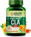 喜马拉雅有机物工厂 CLA 1000 Safflower Oil Except Fat Burner 补充 QQ豁免助推器,重量管理,Lean Muscle Mass QQ对男女都有好处 - 90 Veg Capsules