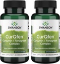 Swanson 控制释放 Curqfen Curcumin/Fenugreek 综合体 60 Veg Capsules(2包)