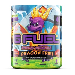 G Fuel Spyro The Dragon Energy Drinking Powder, Pre Workout Cafeine Mix for Gaming, 免糖聚焦氨基,维生素+抗氧化剂, 9.8oz(Dragon Fruit, 40 services) 互联网档案馆的存檔,存档日期2014-03-02.