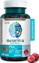 NEURIVA Plus Brain Remember,Focus and Community+ 认知功能与维生素B6 & B12以及临床测试的诺托品 Phosphatidylserine and Neurufactors, 50ct 草莓胶