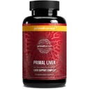Primal收获Primal Liver Liver Liver 配有: Alpha-Lipoic Acid、L-Cysteine HCL、L-Glutathione、Milk Tetle和Spiruina,供男女使用,120卡普勒斯