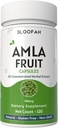 Amla Fruit Capsules 500mg 聚焦于10:1 提取 Phyllanthus emblica 天然草药补充 QQ Non-GMO, Gluten-Free QQ 传统健康公式(120 Counter of 1).