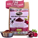 Olewo Red Beets for Dogs Granular – 天然抗痒狗食品Topper, Immune, 清洁, 皮肤和煤炭支持,脱水全食品 多维塔明和纤维, 22 oz