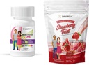 BariatricPal Duodenal Switch 完整的30天供应维生素包(无冠状钙 配有抗生素的软菜-草莓卷饼)