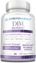 经批准的Science DIM - 雌激素代谢支持 - DIM, Broccoli Sprout, 芥子籽, Calcium D, BioPerine - Vegan - 1瓶 - 60卡普尔