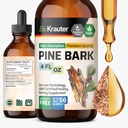 BIO KRAUTER 松条提取器 - 富含抗氧化剂液体补充剂 - 400 mg 法国海洋松条提取器 - Vegan,酒精和无糖 - 4 Fl Oz