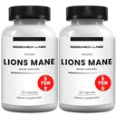研究实验室 有机狮子 Mane Supplement Capsules, 2 Fer 1 Ad - 240 Capsules w/Patent LitropaneTM Imune System Booster Nootropic Brain 支持蘑菇补充. 10X 提取可比较 18,000 mg