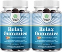 给成年人安抚Gummys 与 Ashwagandha 和 Magnesium - 放松压力 Gummys 与 L Theanine 5HTP 和 Lemon Balm 提取 - 适应性甘美尔 提取维生素 B6 180 计数