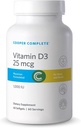 Cooper Complete - 维生素D3 25 mcg (1000 IU) - 易于文摘 - 60 Softgels Pack of 1