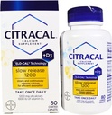 Citracal 与 Calcium D 慢放 1200, 80- Count - 购买包和保存 (Pack of 2)