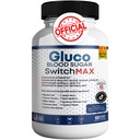 Gluco 血糖切换 Max 全部自然公式以维持健康水平,最大强度 每日公式血液审查(1包 - 60盖)