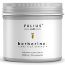 清洁标签Berberine HCl 97% - 临床研究超强纯Berberine 500mg 补充剂 - Gluten-free - 90 Capsules