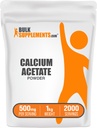 Bulk Assupports.com 乙酸钙粉 - 钙补充剂 食品品级 - 纯和Gluten Free,每服500毫克,1kg(2.2磅)(包1)