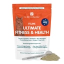 比尔博士的Feline Ultimate Fitness & Health QQ猫 多维他明粉 - 每日增量 QQ 重量控制,联合,大脑,心脏和免疫支持 QQ Omega 3s,Collagen,B维生素,陶林,氨基酸