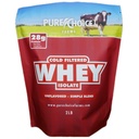 纯选择 不受欢迎的Whey蛋白质隔离粉, 28g 蛋白质和无糖, 未定型 Whey, 1 Infedient, 无填充器或人工甜甜剂(未味, 2磅)