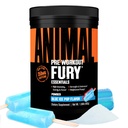 动物Fury Pre Workout Powder — Blue Ice Pop, 350mg Cafeine, BCAA 氨酸, 2g Beta Alanine, Citrulline & Tyrosine, 能源,焦点,强力,耐力, 男女预修, 30种服务