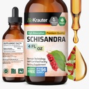 BIO KRAUTER Schisandra Berry Drops - 天然的Schisandra 辅助Mood支持 - 酒精和糖自由提取 - 4 Fl.Oz.