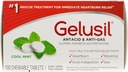 Gelusil Antacid & Anti Gas片,用于心脏烧伤救济、酸退、布洛廷和气体、冷薄荷-100ct Blister包装(包2)