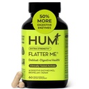 HUM Flatter Me Extra Streative Enzyms for Women, Men, Digestive Gut Bloating 补充, Ginger, Peppermint Leaf, 快速代理 Anti Bloat Pills 多功能酶 for Debloating, 60 Capsules