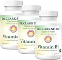 Bernard Jensen的Clark Store Vitamin B1 Thiamine 500 mg 补充剂 - Thiamine B1 健康神经系统与能量代谢(Health Nervous System & Energy Metabolism),Gluten-Free,奶制品免费 - 100 Gelatin Capsules 3Pack
