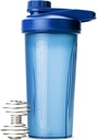 Pen-Shaker Bottles先生 蛋白质混合剂 28 oz, Blue Protein Shaker Bottle 配电威斯克球