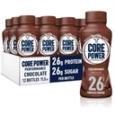 Core Power Fairlife 26g 蛋白质奶昔,准备饮用以恢复工作,巧克力,11.5 Fl Oz(12包)