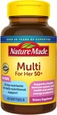 Nature Made multivitamin for her 50+ with no Iron, Womens Multivitamin for Daily 营养支持, Multivitamin for women, Multivitamin for women, 60 Softgels, 60日供应
