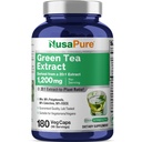NusaPure Green Tea 20:1 提取物,1200 mg 等重至24,000mg,180 Vegan Capsules,50% EGCG,98% 多酚,80% Catechins