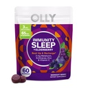 OLLY 豁免睡眠 Gummy, Immune and Sleep Support, 3mg Melatonin, Echinacea, Zinc, 维生素C, Chewable Supplement, Berry - 60 Counter 页面存档备份,存于互联网档案馆, p.