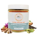 Mt.Meru Medicines Ayurvedic Haldi Doodh/Golden Milk Superblend - 配有Immune boosting公式,为脑健康而无胶质,Gut 支持高曲霉素拉卡东涡轮(1.76oz/50g)