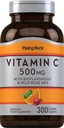 配有玫瑰 HIPS 和 Bioflavoids 的 Pipping Rock Vitamin C 500mg → 300 Caplets → 配有 Rose HIPS 和 Bioflavoids → 配有 女性和男性 → 蔬菜 , 非GMO, Gluten Free