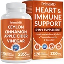 5-in-1 锡兰桂冠2355mg - 锡兰桂冠和苹果桂冠葡萄酒配Turmeric,Panax Ginseng,Cinnamon和Bioperine,120 cm