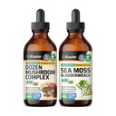 BIO KRAUTER 蘑菇叮当4 Fl. Oz. & Sea Moss Tincture 4 Fl. Oz.